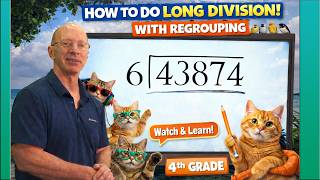 Long Division Made Easy for 4th Grade – With Cats!