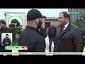 Калой Картоев  оставил отпечаток руки на памятной плите аллеи спортивной славы.