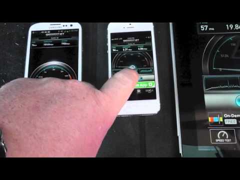 Galaxy S III vs iPhone 5 LTE Speed Comparison