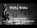 Waka waka  partitions banda brass score