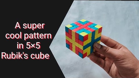 super cool pattern in 5×5 Rubik