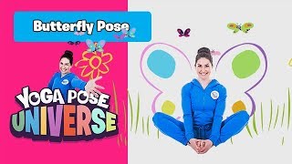 butterfly pose yoga pose universe