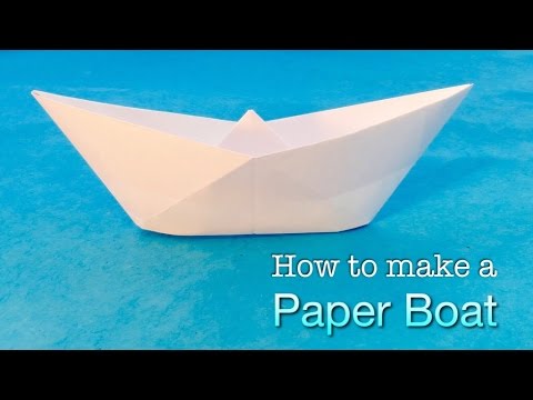 how to make a paper boat. easy origami boat tutorial