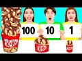 100 Layers of Food Challenge | Funny Situations by CRAFTooNS Challenge