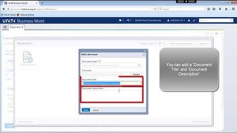 Agresso How to Attach a Document for Expenses