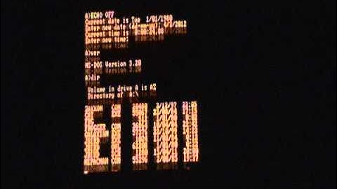 Gigatronics KAT Greek IBM PC-Apple II compatible computer Booting MS-DOS