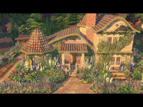 Видео: Симс 4 | Волшебный домик Чародея в Глиммербруке | Без СС | Строительство | Stop Motion Speed build