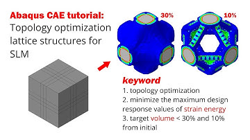 ABAQUS tutorial : how to topology optimized lattice structures via SLM