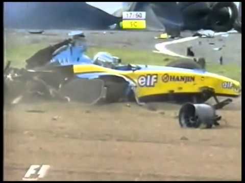 F1 2004 Britain Jarno Trulli Big Crash