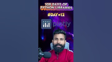 Day 12: Plotly - Dynamic Data Visualizations in Python #pythonlibraries