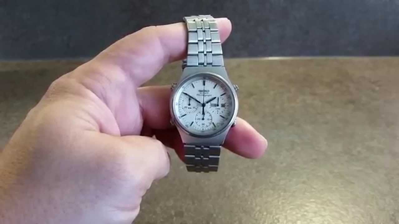 1986 Seiko 7A38 chronograph - YouTube