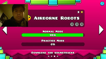 Geometry Dash Meltdown: Airborne Robots 100% - [3 Coins] w/ Facecam