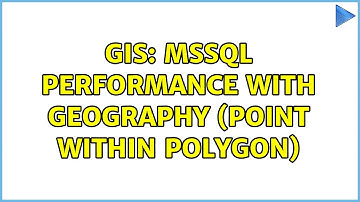GIS: MSSQL performance with Geography (point within polygon)