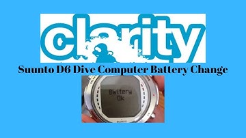 Dive Computer Battery Change Suunto D6