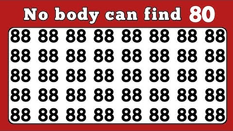 Spot The Odd One Out | Test Your Observation Skills | Number and Letter Edition