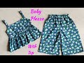Baby Plazzo Pant And Top Cutting And Stitching|Baby Plazzo With Top set Cutting And Stitching
