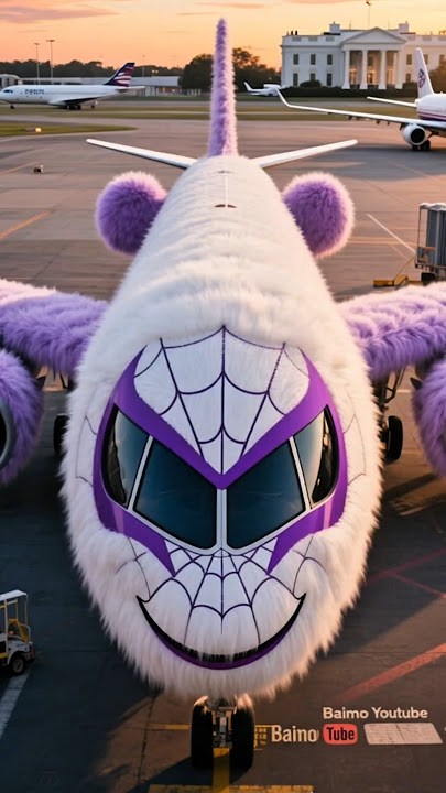 Beautiful Spider Gwen's Unique Airplane Design #aeroplane #airplane #plane #usaaviation #usmilitary