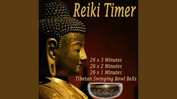 Reiki Timer 26 X 3 Minutes Tibetan Singing Bowl Bell in a Silence Background