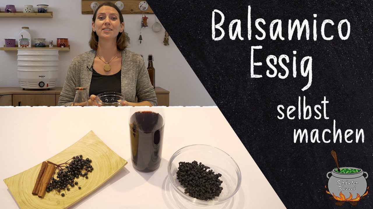 Holunderbeeren Balsamico Essig selber machen 🍇 Schritt-für-Schritt Anleitung