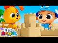 Sand Castle Beach Playtime! | Fun Sing Along Songs by Little Angel Playtime