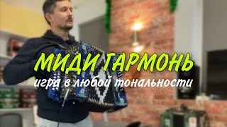 Миди гармонь  Игра в любой тональности