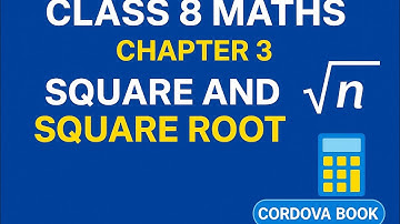 Class 8 Maths | Square Root Word Problems SUPER EASY! | Ex. 3.4 | Cordova