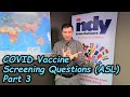 COVID-19 Vaccine Screening Questions in ASL (American Sign Language) - Part 3