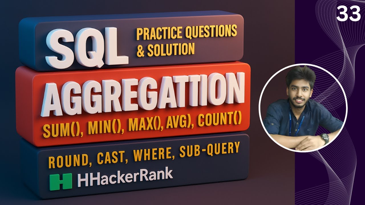 33) Weather Observation Station 13—17 | Hackerrank sql questions | SQL ...