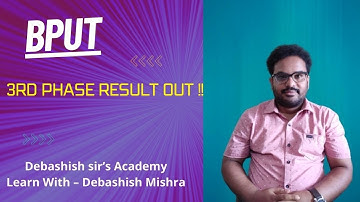 FINALLY BPUT 3RD PHASE EXAM RESULT OUT !!