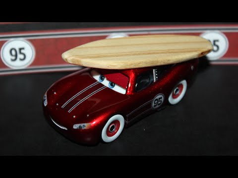 Disney Cars Metallic Hawaiian Surf Shop Lightning McQueen (Custom) John Lasseter - Artist Series