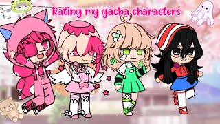 -ˋˏ ☁️🍰~Rating my Gacha characters~ ☁️🍰ˎˊ-