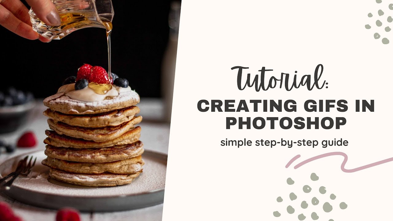 How to make a GIF in photoshop [for food photography]