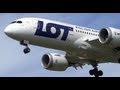 LOT Polish Boeing 787 Dreamliner (SP-LRC) Landing @ Chicago O&#39;Hare / ORD Plane Spotting HD