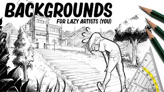 How to draw Backgrounds | Tutorial | DrawlikeaSir