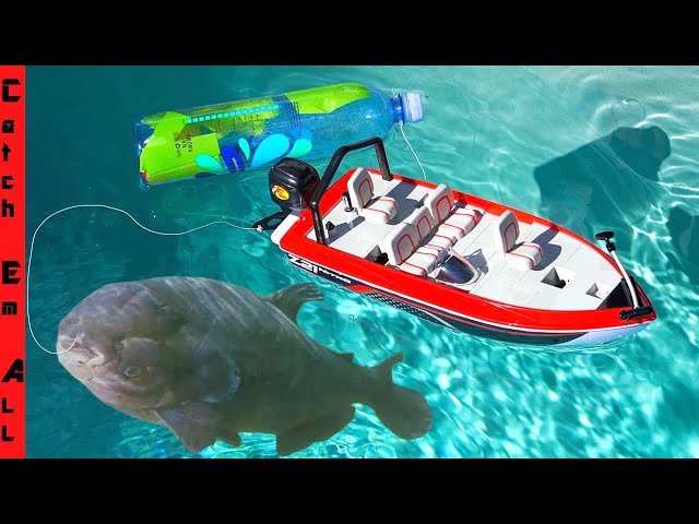 FISHING with a RC BOAT! 