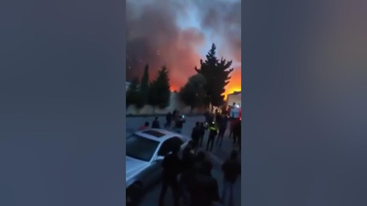 3-cu Mikrorayon Bazarinda Yangindan goruntuler - YouTube