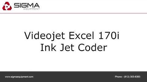 Videojet Excel 170i Ink Jet Coder
