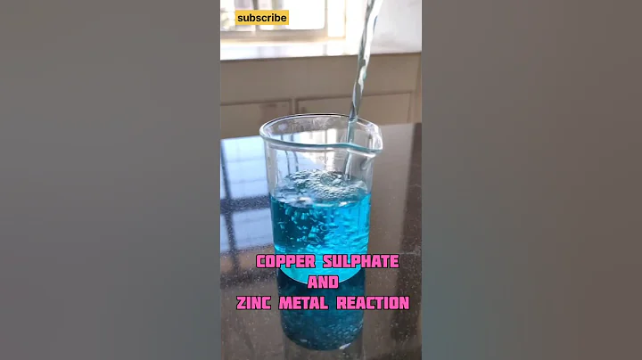 copper sulphate and zinc metal reaction experiment #shorts #trending #scienceexperiment