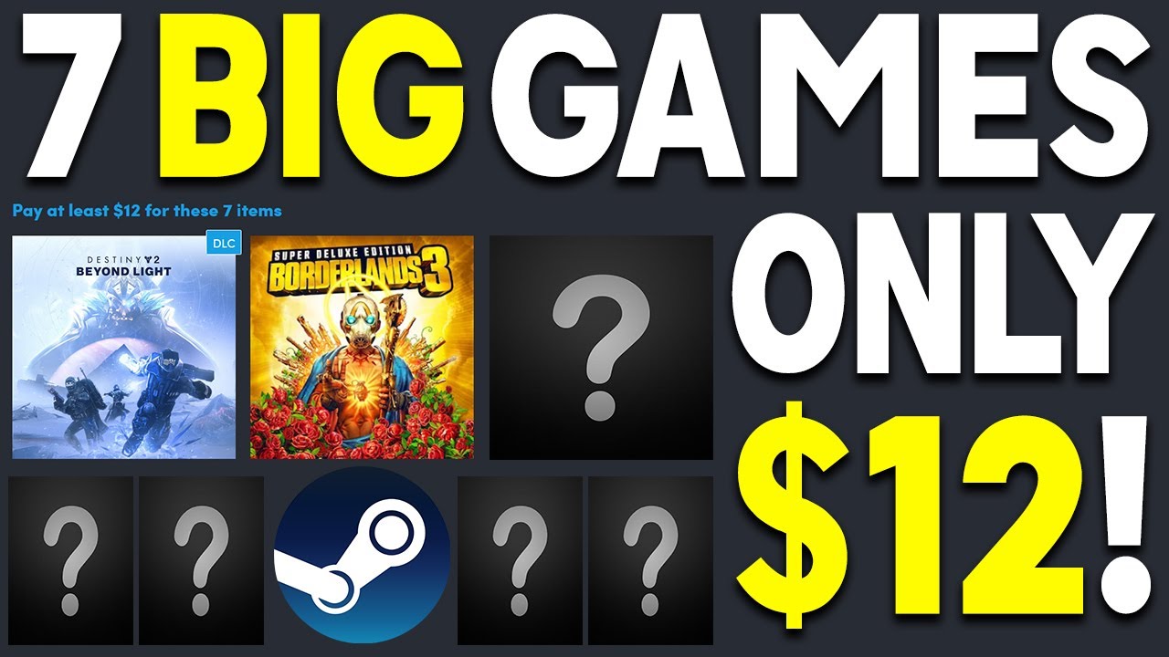 Get 7 BIG Steam PC Games For Only $12 + GREAT Steam PC Game Deals