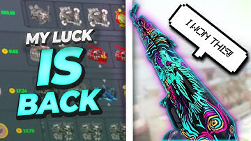 MY CSGOROLL LUCK IS BACK.. HUGE DAILIES WIN!  | AidenGambles