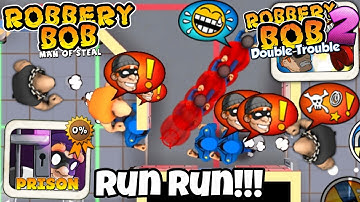 Robbery Bob - Prison vs Robbery Bob 2 Gameplay Walkthrough Ep 65