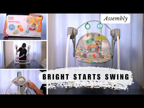 Bright Starts Baby Swing Review and Assembly