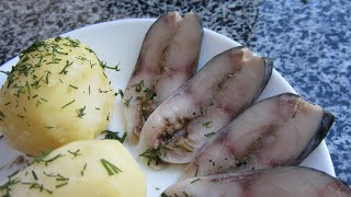 Мурманское сало спецпосол скумбрии salted mackerel