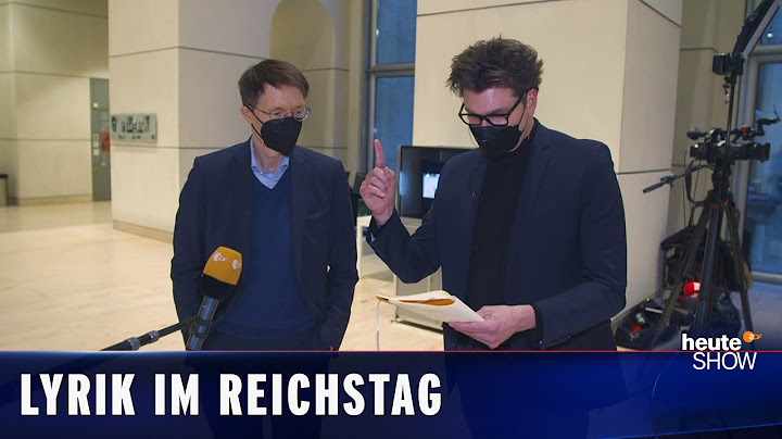 Lutz van der Horst wird Parlamentspoet im Bundestag | heute-show