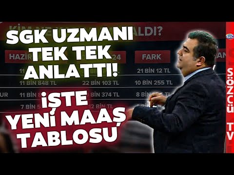 SSK, Bağ-Kur Ve Memur Emeklisi Maaşları Ne Kadar Olacak? SSK Uzmanı Tek Tek Anlattı! İşte Yeni Tablo