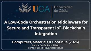 A Low-Code Orchestration Middleware for Secure and Transparent IoT-Blockchain Integration