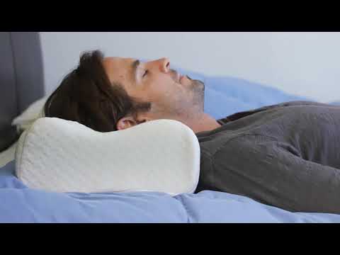 Back Support Systems BeCool Neck Contour Pillow Relieves Pressure from Your Neck and Spine