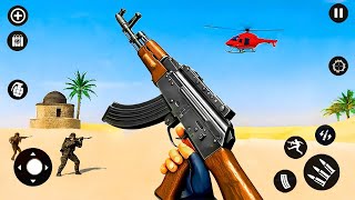 Desert War Commando | Bandook 3D Offline FPS Gameplay - Andriod Gameplay  screenshot 1