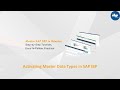 Activating Master Data Types in SAP IBP