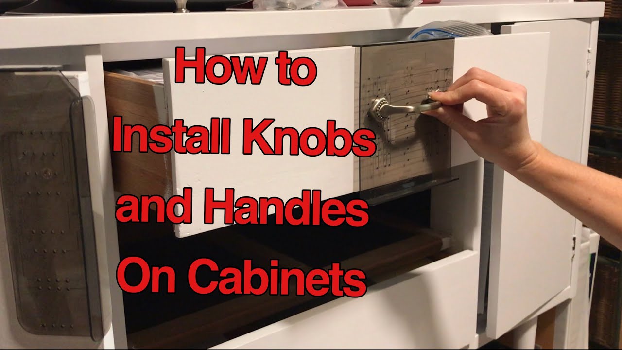 How to Install Knobs and Handles on Cabinets - YouTube